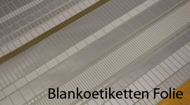 Blankoetiketten Folie