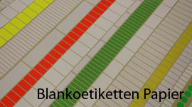 Blankoetiketten Papier